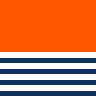 couleur du Tee-shirt anti-noyade orange avec marinière sur la partie basse