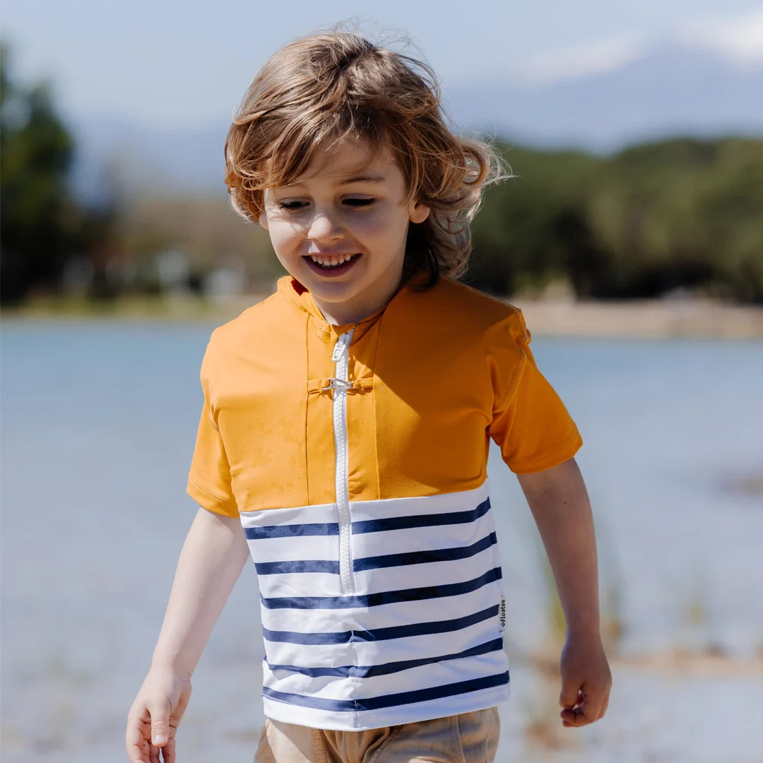 Tee-shirt de bain anti uv enfant manche longue fleuri Tee-shirt de bain anti uv enfant manche longue fleuri