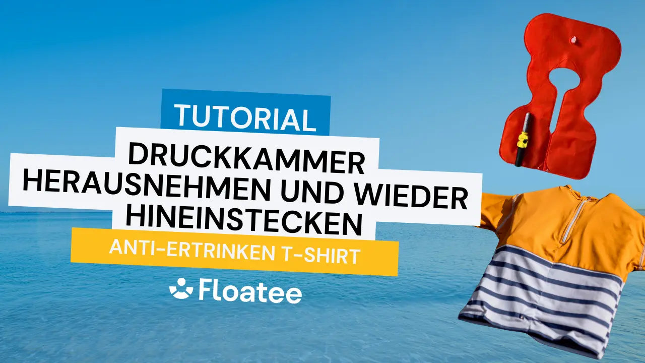 Video laden: Floatee Tutorial die aufblasbare Druckkammer aus dem Anti-Ertrinken T-Shirt für Kinder herausnehmen und wieder hineinstecken