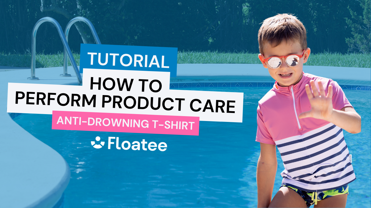 Load video: Tutorial: how to take care of your children&#39;s anti-drowning T-shirt