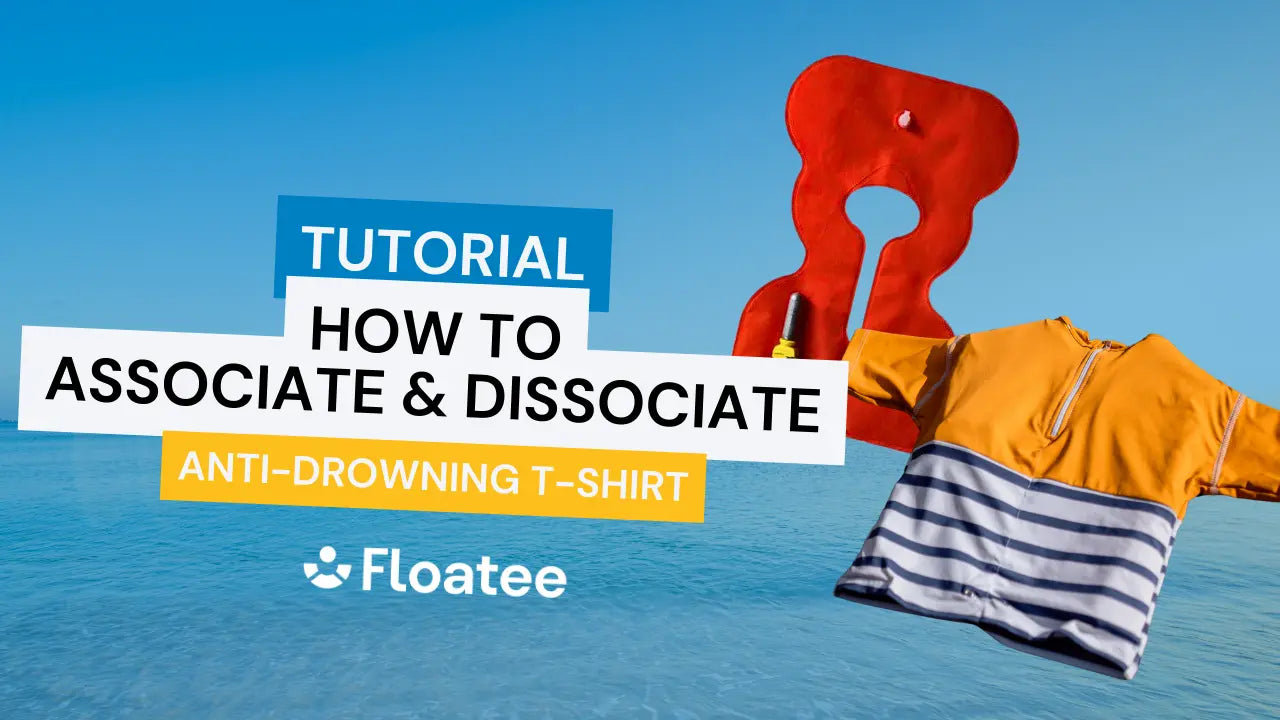 Load video: Tutorial: how to pull out and put back the life jacket in the children&#39;s anti-drowning T-shirt