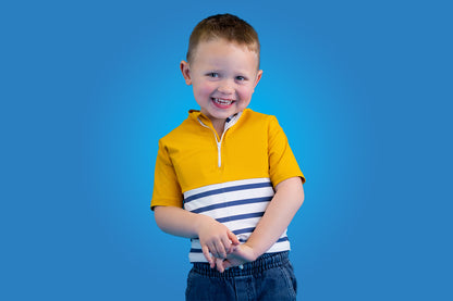 Floatee tee-shirt anti-noyade enfant - jaune manches courtes