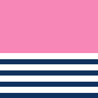 couleur du Tee-shirt anti-noyade rose avec marinière sur la partie basse