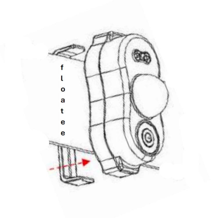 Schéma d'installation de la lampe de détresse sur gilet de sauvetage enfant A100