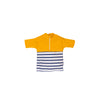 tee-shirt anti-noyade enfant jaune manches courtes première version
