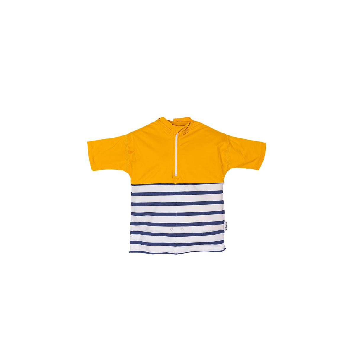 tee-shirt anti-noyade enfant jaune manches courtes première version