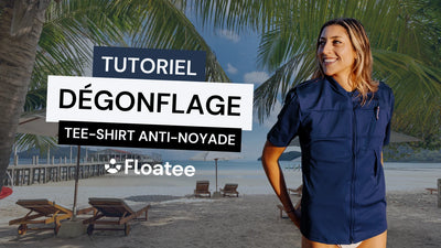 Tutoriel pour tee-shirt anti-noyade Floatee pour adulte : comment dégonfler après activation