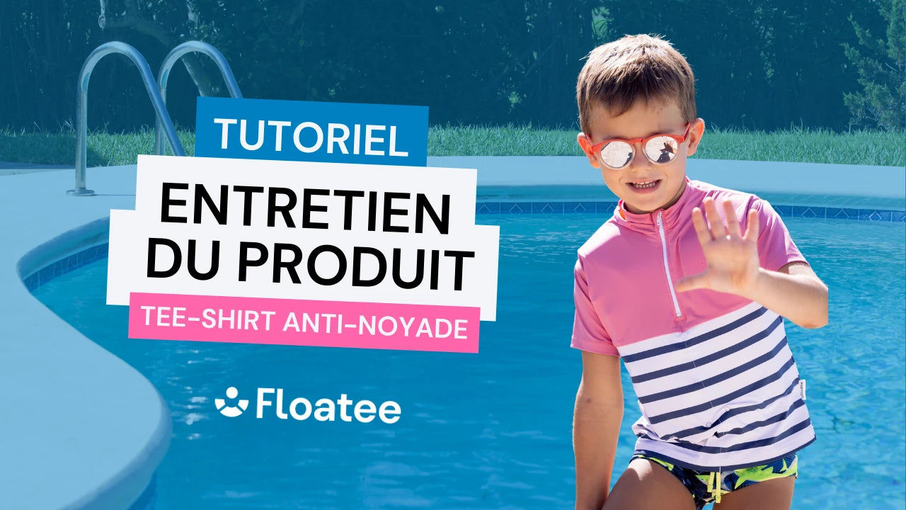 Charger la vidéo : Floatee tee-shirt anti-noyade tutoriel entretien