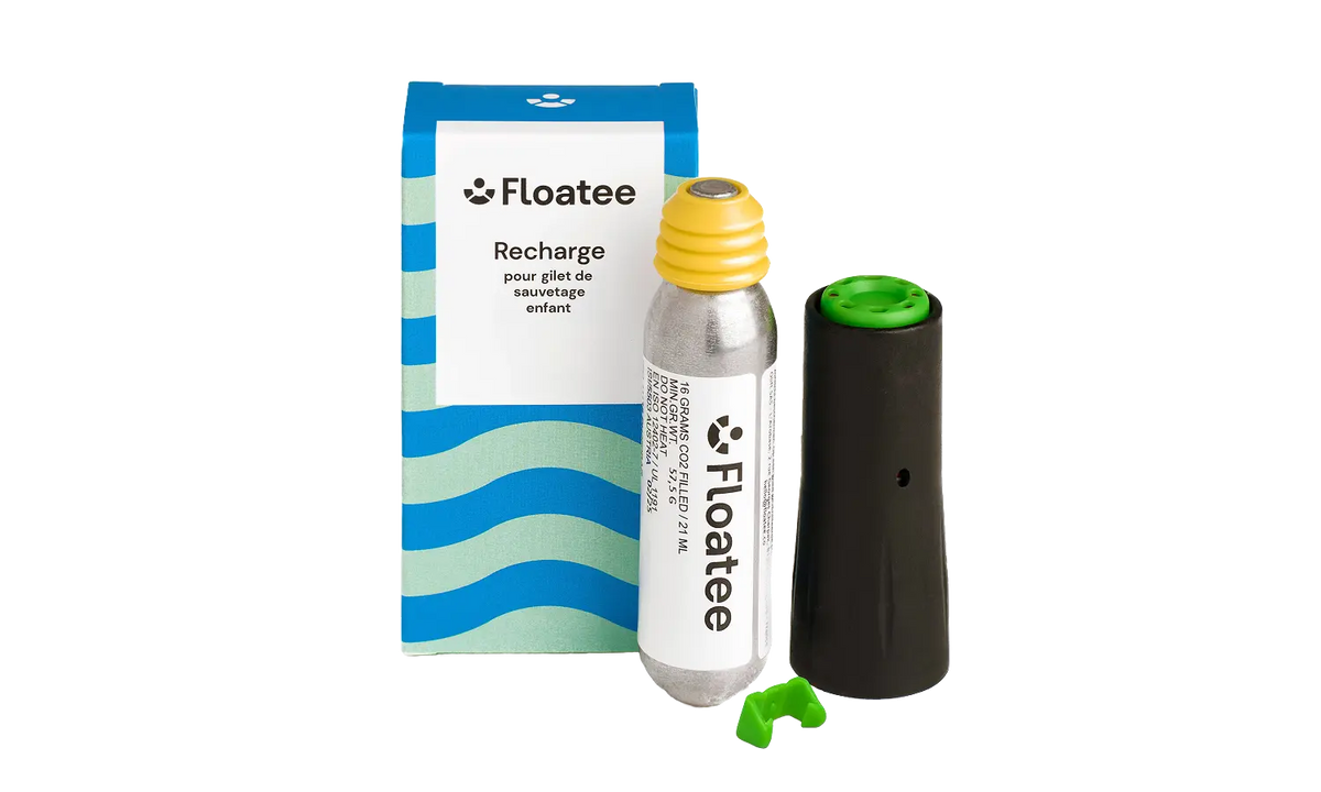 Composants pour la recharge du gilet de sauvetage enfant de Floatee